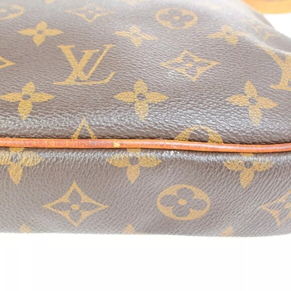 LOUIS VUITTON Logo Odeon PM Shoulder Bag Monogram Leather Brown - Picture 10 of 16